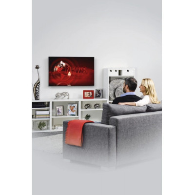 Кронштейн для телевизора Hama 00220809 черный 32"-65" макс.35кг настенный фиксированный