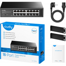 Коммутатор Cudy GS1016 (L2) 16x1Гбит/с неуправляемый