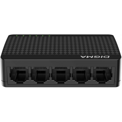 Коммутатор Digma DSW-105GE DSW-105GEV2 (L2) 5x1Гбит/с неуправляемый