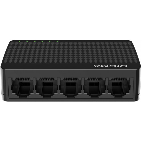 Коммутатор Digma DSW-105GE DSW-105GEV2 (L2) 5x1Гбит/с неуправляемый