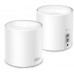 Бесшовный Mesh роутер TP-Link Deco X10 (DECO X10(2-PACK)) AX1500 10/100/1000BASE-TX белый (упак.:2шт)