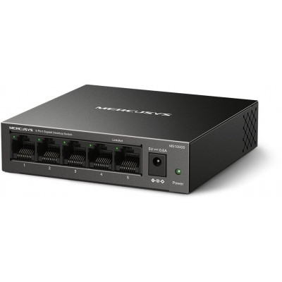 Коммутатор Mercusys MS105GS (L2) 5x1Гбит/с неуправляемый