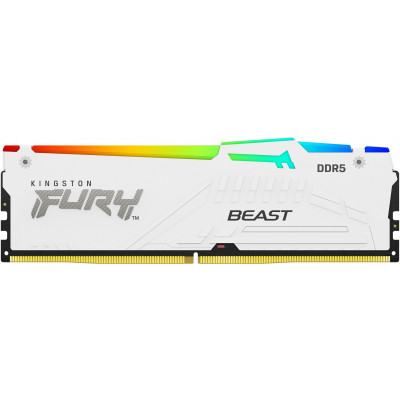 Память DDR5 32GB 5200MHz Kingston KF552C40BWA-32 Fury Beast RGB RTL Gaming PC5-41600 CL40 DIMM 288-pin 1.25В single rank с радиатором Ret