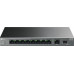 Коммутатор TP-Link LS1210GP (L2) 9x1Гбит/с 1SFP 8PoE 61W неуправляемый