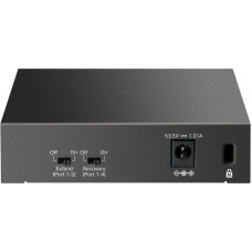 Коммутатор TP-Link LS105GP (L2) 5x1Гбит/с 4PoE 65W неуправляемый