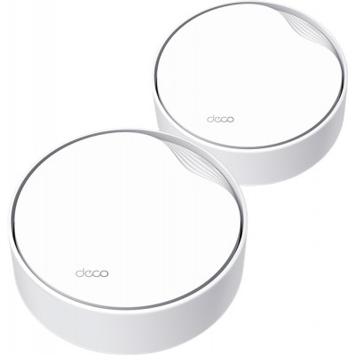 Бесшовный Mesh роутер TP-Link Deco X50-PoE (DECO X50-POE(2-PACK)) AX3000 1000/2500BASE-T белый (упак.:2шт)