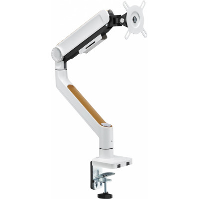 Кронштейн для мониторов Ultramounts UM732W белый/коричневый 17"-32" макс.8кг крепление к столешнице поворот и наклон