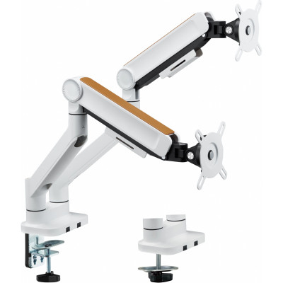 Кронштейн для мониторов Ultramounts UM733W белый 17"-32" макс.8кг настольный поворот и наклон