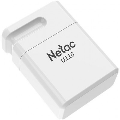 Флеш Диск Netac 8GB U116 NT03U116N-008G-20WH USB2.0 белый