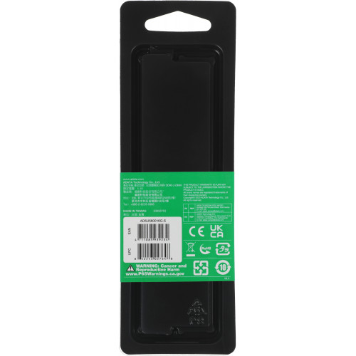 Память DDR5 16GB 5600MHz A-Data AD5U560016G-S RTL PC5-44800 CL46 DIMM 288-pin 1.1В single rank Ret