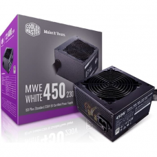 Блок питания Cooler Master ATX 450W MWE White V2 80+ (20+4pin) APFC 120mm fan 6xSATA RTL