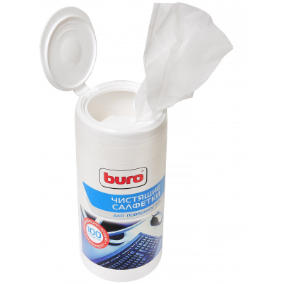 Салфетки Buro BU-Asurface для поверхностей туба 100шт влажных