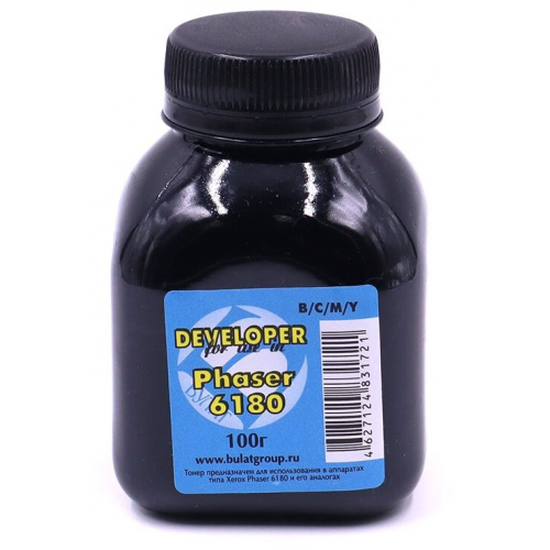 Девелопер Xerox Phaser 6180 банка 100г B/C/M/Y БУЛАТ