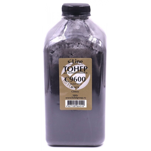 Тонер Oki C9600/C9650/C9850  банка 380г Black (Glossy) БУЛАТ s-Line
