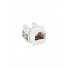 Модуль-вставка типа KeyStone, Кат.5e, RJ45/8P8C, 110/KRONE, T568A/B, неэкранированный, белый (NMC-KJUD2-WT), Nicomax