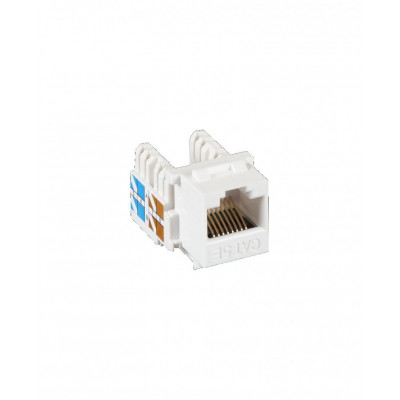 Модуль-вставка типа KeyStone, Кат.5e, RJ45/8P8C, 110/KRONE, T568A/B, неэкранированный, белый (NMC-KJUD2-WT), Nicomax