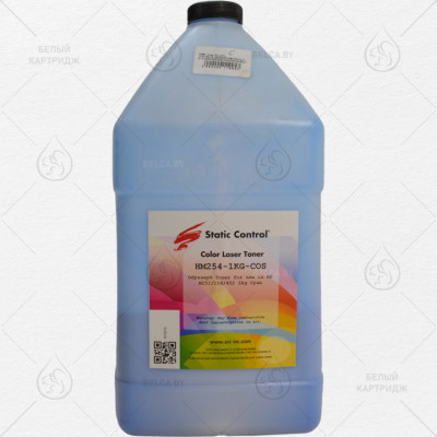 Тонер HP LJ Pro M154/180/181/252/254/274/280/452/Canon 611(W2020/2030/2040/CRG-045/046/055) (HM254-1KG-COS), 1 кг, Cyan, Static Control 