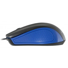 Мышь Оклик 225M черный/синий оптическая 1200dpi USB 3but (288233)
