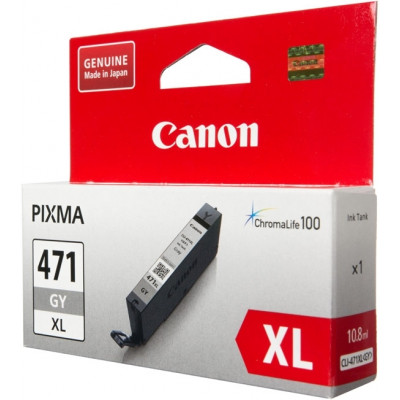 Картридж струйный Canon CLI-471XLGY 0350C001 серый для Canon MG5740/MG6840/MG7740