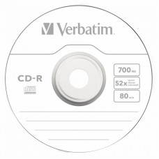 Диск CD-R Verbatim 700Mb 52x Cake Box (100шт) (43411)