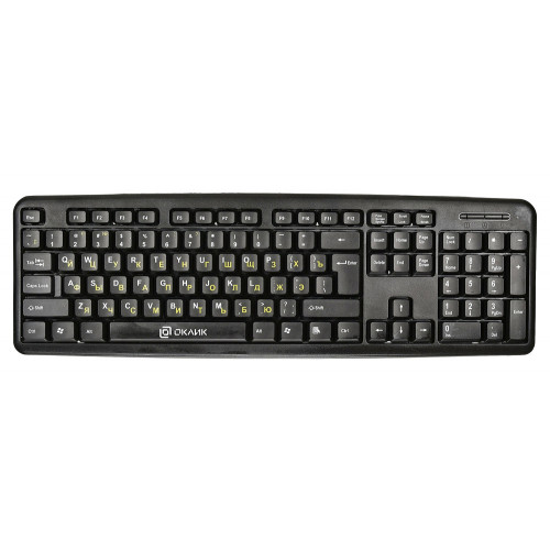 Клавиатура Оклик 130M черный USB (337077)