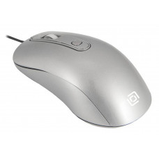 Мышь Оклик 155M серебристый оптическая 1600dpi USB 4but (337117)