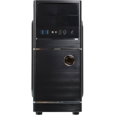 Корпус Accord ACC-B301 черный без БП ATX 3x120mm 2xUSB2.0 2xUSB3.0 audio