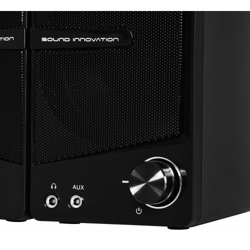Колонки Оклик OK-126 2.0 черный 6Вт