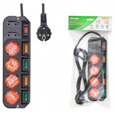 Сетевой фильтр Most ARG 3м (6 розеток) черный (коробка)