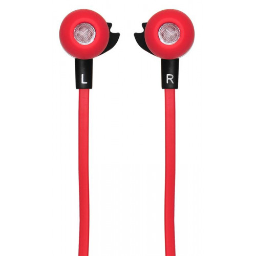 Гарнитура вкладыши Oklick HS-S-210 1.2м красный проводные в ушной раковине (D1)