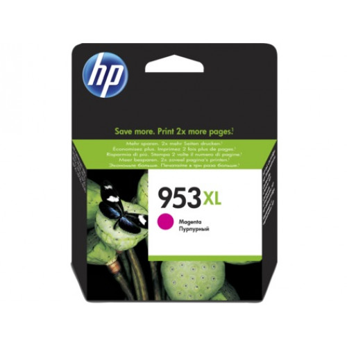Картридж струйный HP 953XL F6U17AE пурпурный (1450стр.) для HP OJP 8710/8715/8720/8730/8210/8725