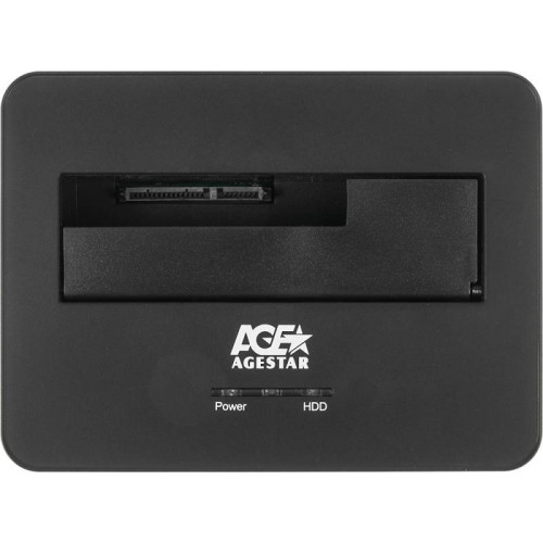 Док-станция для HDD AgeStar 3UBT7 SATA III пластик/алюминий серебристый 1