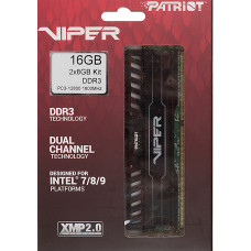 Память DDR3 2x8Gb 1600MHz Patriot PV316G160C0K Viper 3 RTL PC3-12800 CL10 DIMM 240-pin 1.5В