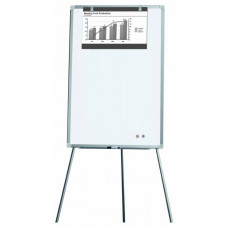 Флипчарт Deli E7885 магнитно-маркерная лак 60x90см на треноге белый