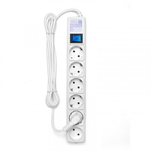 Сетевой фильтр Powercube SPG(5+1)-16B-3M-WHITE 3м (6 розеток) белый (коробка)