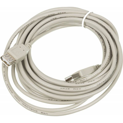 Кабель-удлинитель USB A(m) USB A(f) 5м