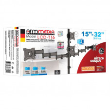 Кронштейн для мониторов Arm Media LCD-T16 черный 15"-32" макс.40кг настольный поворот и наклон верт.перемещ.