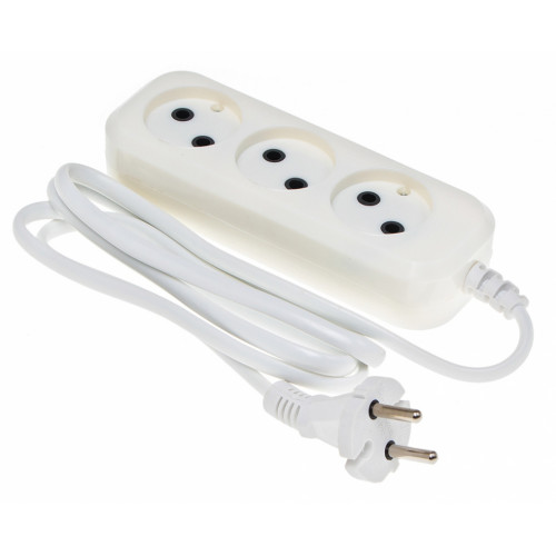 Сетевой удлинитель Buro BU-PSL3.1/W 1.5м (3 розетки) белый (пакет ПЭ)