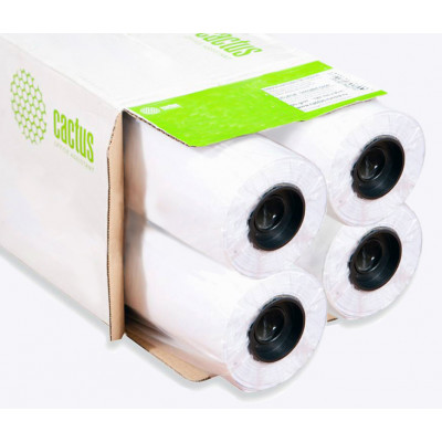 Бумага Cactus Eco CS-LFP80-914457E-4 36"(A0) 914мм-45.7м/80г/м2/белый CIE155% (упак.:4рул)