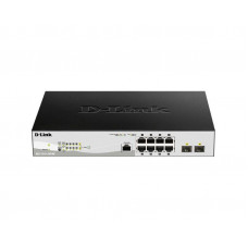 Коммутатор D-Link DGS-1210-10P/ME/B1A 8x1Гбит/с 2SFP 8PoE управляемый