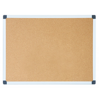 Доска пробковая Deli E39052 пробка коричневый 45x60см алюминиевая рама