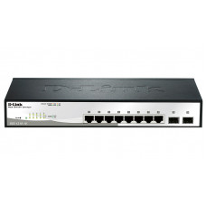 Коммутатор D-Link DGS-1210-10/F1A 8x1Гбит/с 2SFP управляемый