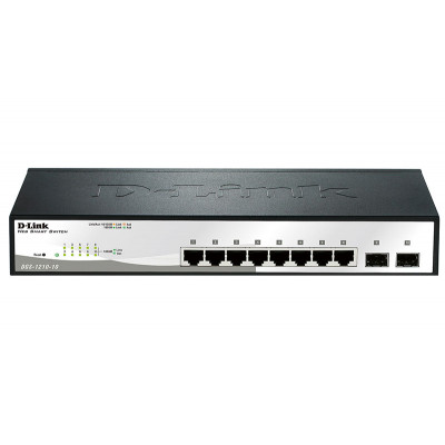 Коммутатор D-Link DGS-1210-10/F1A 8x1Гбит/с 2SFP управляемый