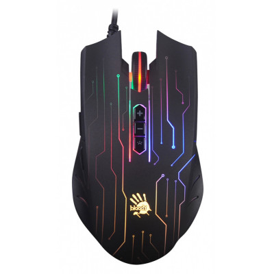 Мышь A4 Bloody Q82 черный/рисунок оптическая (3200dpi) USB3.0 (8but)