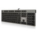 Клавиатура A4Tech KV-300H серый/черный USB slim