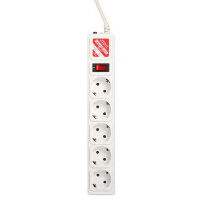 Сетевой фильтр Powercube SPG-B-15-WHITE 5м (5 розеток) белый (коробка)