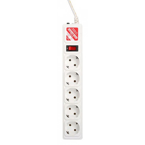 Сетевой фильтр Powercube SPG-B-15-WHITE 5м (5 розеток) белый (коробка)