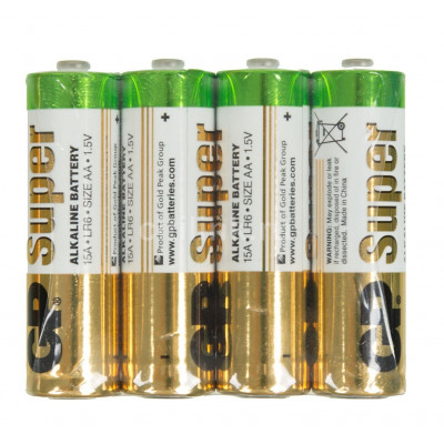 Элемент питания GP Super Alkaline 15ARS LR6 AA