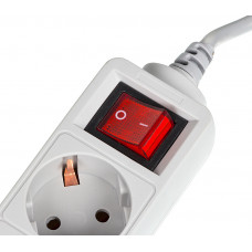 Сетевой фильтр PC Pet AP01006-E-G 1.8м (5 розеток) серый (пакет ПЭ)
