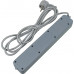 Сетевой фильтр PC Pet AP01006-3-G 3м (5 розеток) серый (пакет ПЭ)